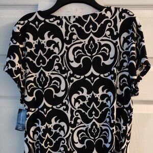 I.N.C. Black & white blouse